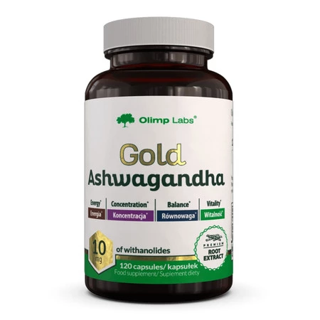 Olimp Labs Gold Ashwagandha suplement diety 120 kaps.