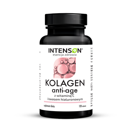 Intenson Kolagen Morski i Hialuron i Witamina C - 120 tabl.