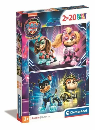 Clementoni Puzzle 2x20el SuperColor Psi Patrol PAW PATROL MIGHTY MOVIE 24805