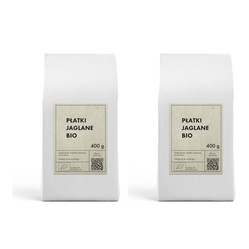 Zestaw: 2x THE PLANET PŁATKI JAGLANE BIO 400 g