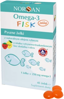 NORSAN Omega-3 Fisk Jelly (45 żelek)