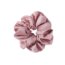 Lilu satynowa gumka do włosów scrunchie Pink