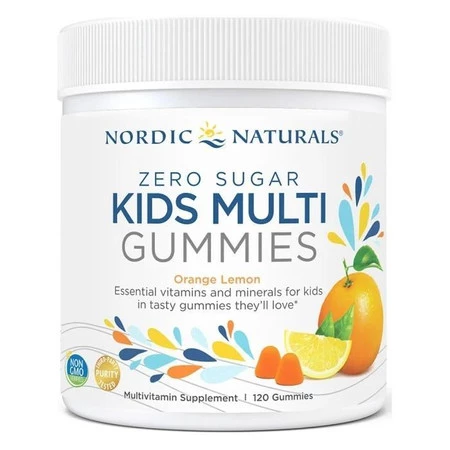 Nordic Naturals Kids Multi Zero Sugar Orange Lemon 120 żelek