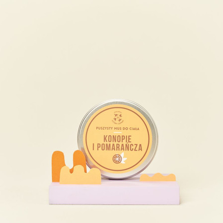 Mydlarnia cztery szpaki, Konopie i pomarańcza, puszysty mus do ciała, 150 ml
