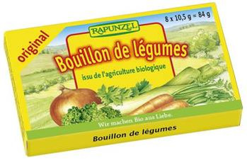 BULION - KOSTKI WARZYWNE (ŻÓŁTE) BIO (8 x 10,5 g) 84 g - RAPUNZEL