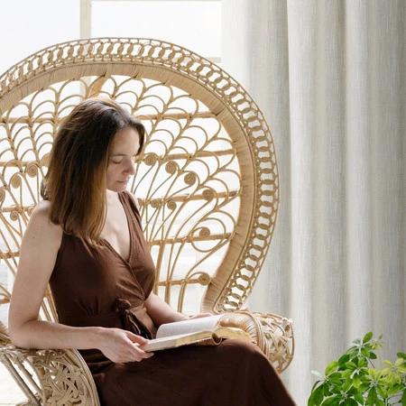 Zasłona gotowa Latika 140 x 250 cm, Naturalny