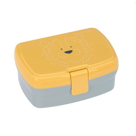 Lassig Zestaw śniadaniowy na lunch Lunchbox + Tritanowa butelka - bidon 460 ml About Friends Lew
