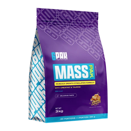 6PAK MASS PAK 3000g SALTY CARAMEL