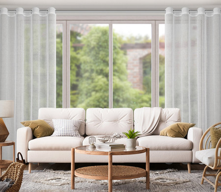 FIRANA GOTOWA ATENA 140 X 260 CM BIAŁY