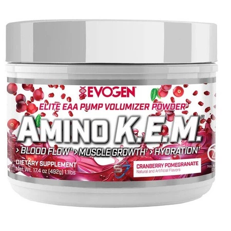 Evogen Amino K.E.M. EAA Aminokwasy 492 g smak granat z żurowiną