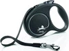 FLEXI BLACK Design Smycz taśmowa S / 5m czarna