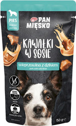 Pan Mięsko Kawałki w sosie Wieprzowina z dzikiem - mokra karma dla psa - 150g