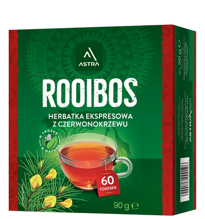 ASTRA ROOIBOS herbatka z czerwonokrzewu 60 saszetek x 1,5g