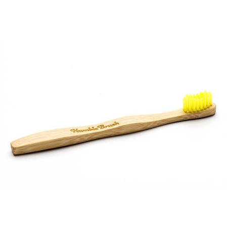 Humble Brush, Bambusowa szczoteczka do zębów dla dzieci, UltraSoft, żółta