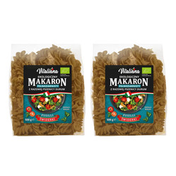 Zestaw: 2x MAKARON (SEMOLINOWY RAZOWY) FUSILLI BIO 500 g - VITALIANA