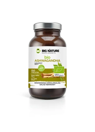 Big Nature bio Ashwagandha 150 tabl.