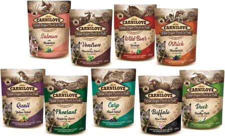 CARNILOVE DOG Pouch Venison Strawberry DZICZYZNA 300g