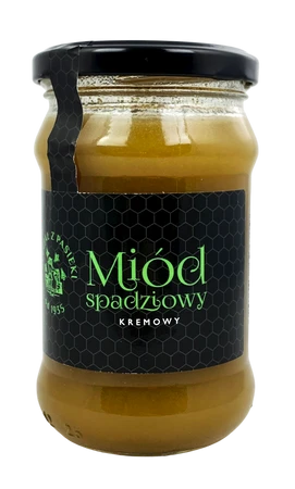 Miód kremowy spadziowy 380g SPECJAŁ Z PASIEKI