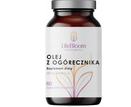 LIFEBLOOM Olej z Ogórecznika 60 kaps.
