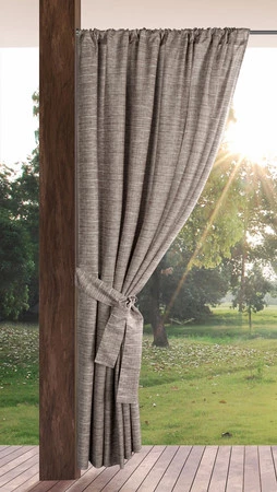 Zasłona gotowa Garden 10 na Taśmie 155 x 200 cm, Brązowy