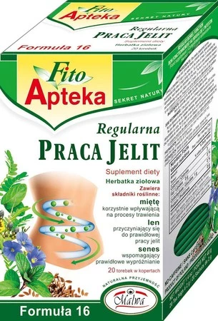 Malwa − F16 Regularna Praca Jelit, herbata − 20 x 2 g