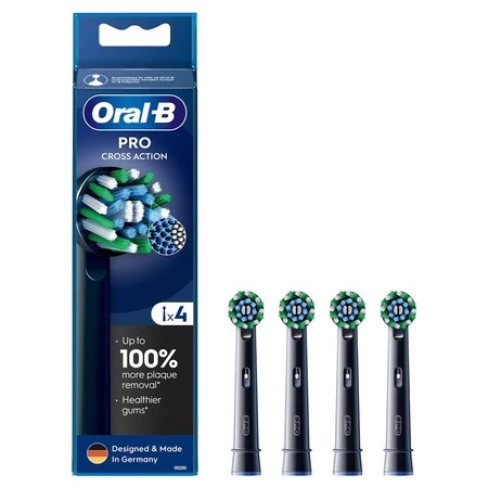 ORAL-B BRAUN KOŃCÓWKI EB50-4B CROSS ACTION BLACK 