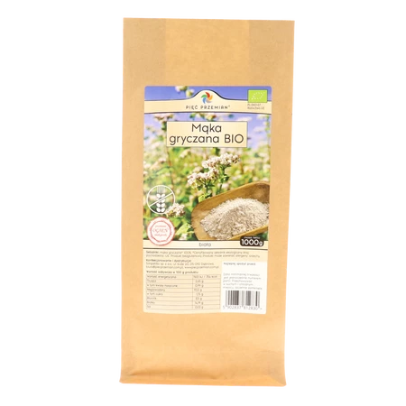 Pięć Przemian Mąka gryczana BIAŁA BIO 1000 g