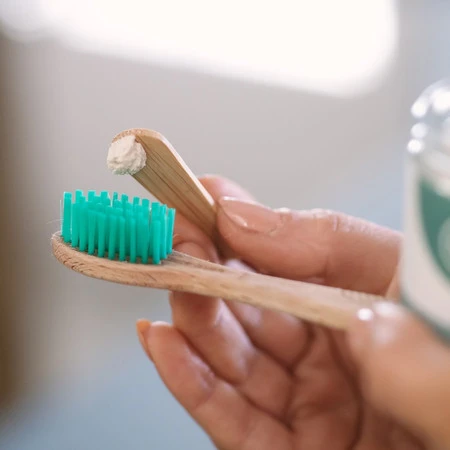 Georganics, Mineralna pasta do zębów w słoiku, bez fluoru, do codziennej pielęgnacji, smak drzewa herbacianego, 60 ml