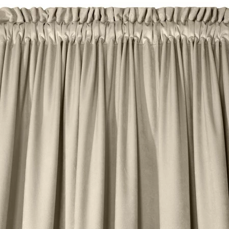 ZASŁONA GOTOWA D91 ROSA NA TAŚMIE 135 X 300 CM JASNOBEŻOWY