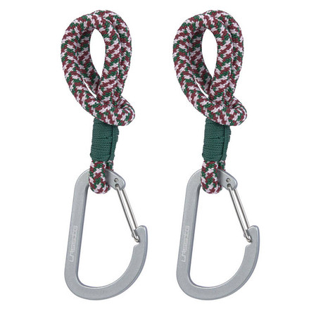 Lassig Casual Label Uniwersalne sznurkowe zaczepy do torby do wózka 2 szt. green lavender