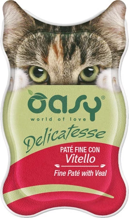 OASY Cat Delicatesse Fine Pate Veal Cielęcina w pasztecie 85g