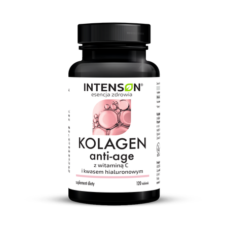 Intenson Kolagen Morski i Hialuron i Witamina C - 120 tabl.