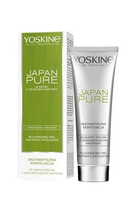 Yoskine Pure Peeling do twarzy Enzymatyczna Eksfoliacja do cery suchej i wrażliwej 75ml