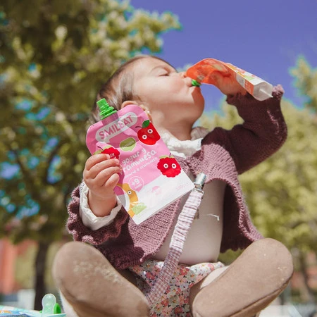 Smileat, BIO Mus z malinami i jogurtem 9m+, 100g