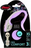 FLEXI NEW COMFORT Smycz taśmowa XS / 3m różowa