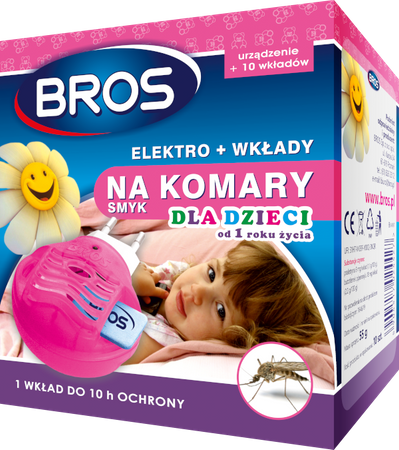 BROS Elektro + wkłady na komary do stosowania wewnątrz budynku