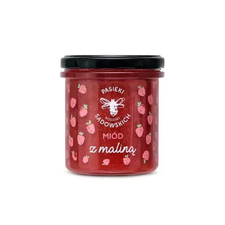 Pasieki Rodziny Sadowskich Miód z maliną 430g