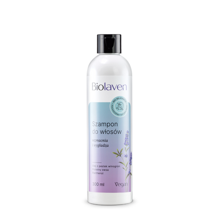 Biolaven - Szampon do włosów Olej z pestek winogron & Olejek lawendowy 300ml