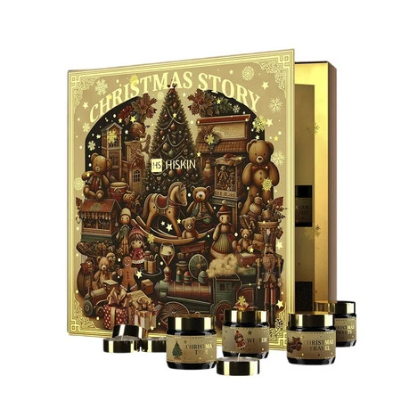 Baśniowa Księga Kalendarz Adwentowy świeczki tealight 12x15ml + świeczki sojowe w słoiczkach 12x30ml