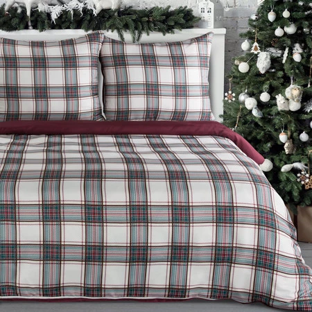 Komplet pościel rozm.: 140 x 200 cm wzór: ARON klasyczna krata