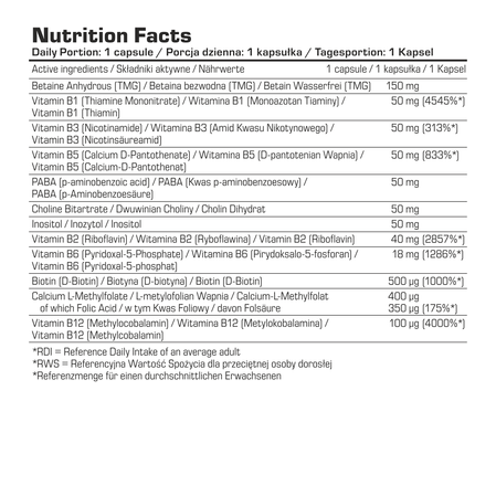 7Nutrition B Complex B50 Methyl 120 kaps.