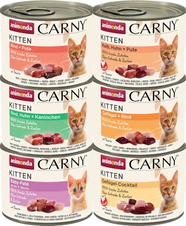 ANIMONDA Carny KITTEN Koktajl Drobiowy 200g