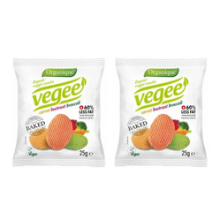 Zestaw: 2x Organique − Vegee, chipsy warzywne bezgl. BIO − 25 g
