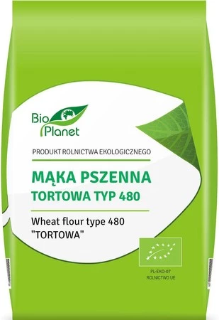 MĄKA PSZENNA TORTOWA TYP 480 BIO 1 kg - BIO PLANET