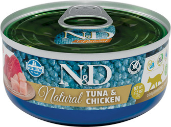 FARMINA ND CAT NATURAL Tuna / Chicken Tuńczyk Kurczak 70g