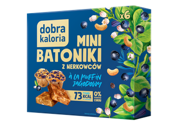 Dobra Kaloria Mini batoniki a'la muffin jagodowy z nerkowców 6x17g