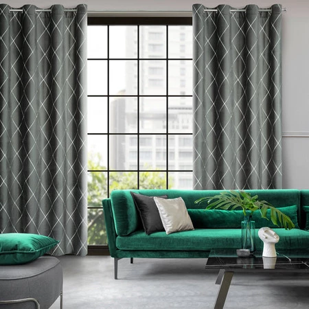 ZASŁONA DEKORACYJNA PIERRE CARDIN MARGO 140 X 250 CM JASNOSZARY