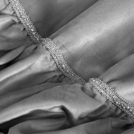 ZASŁONA GOTOWA CARLI NA TAŚMIE 140 X 250 CM SREBRNY