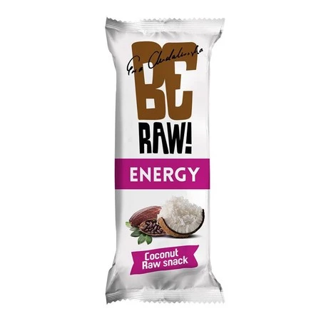 BeRAW Baton owocowy Energy kokos - 40g