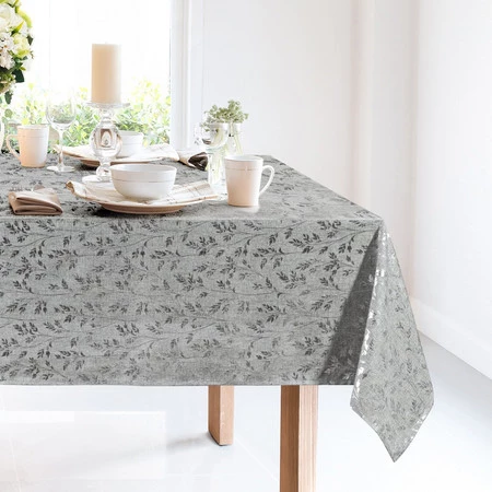 OBRUS SIMONA 140 X 260 CM SREBRNY